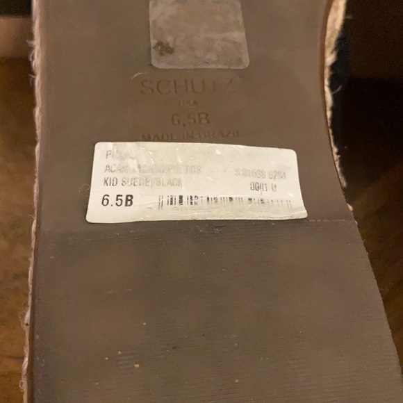 SCHUTZ Pilla Mega Studded Suede Espadrilles 6.5 - Picture 11 of 11